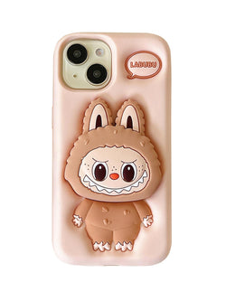 Labubu 3D Silicone iPhone Case with Stand