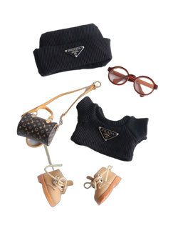 Labubu Black Prada - Inspired Trendy Set