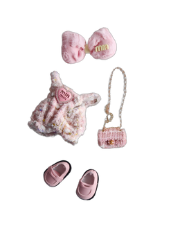 Labubu Pink Min Min Tweed Sweet Set