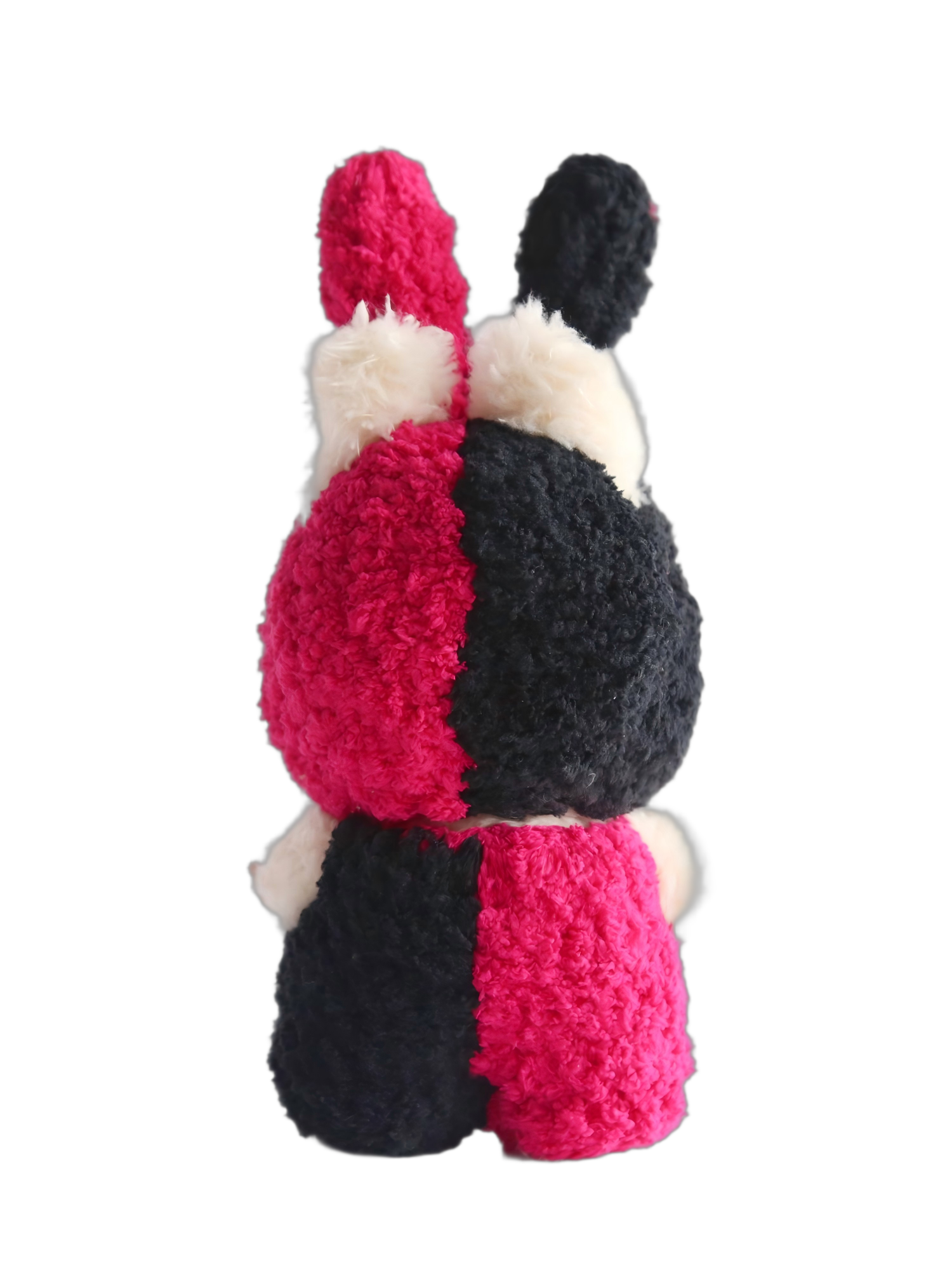 Labubu Plush Bunny Outfit – Red & Black Edition