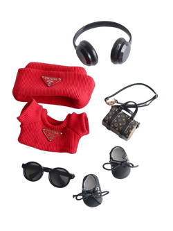 Labubu Prada - Inspired Red Cute - Trendy Set