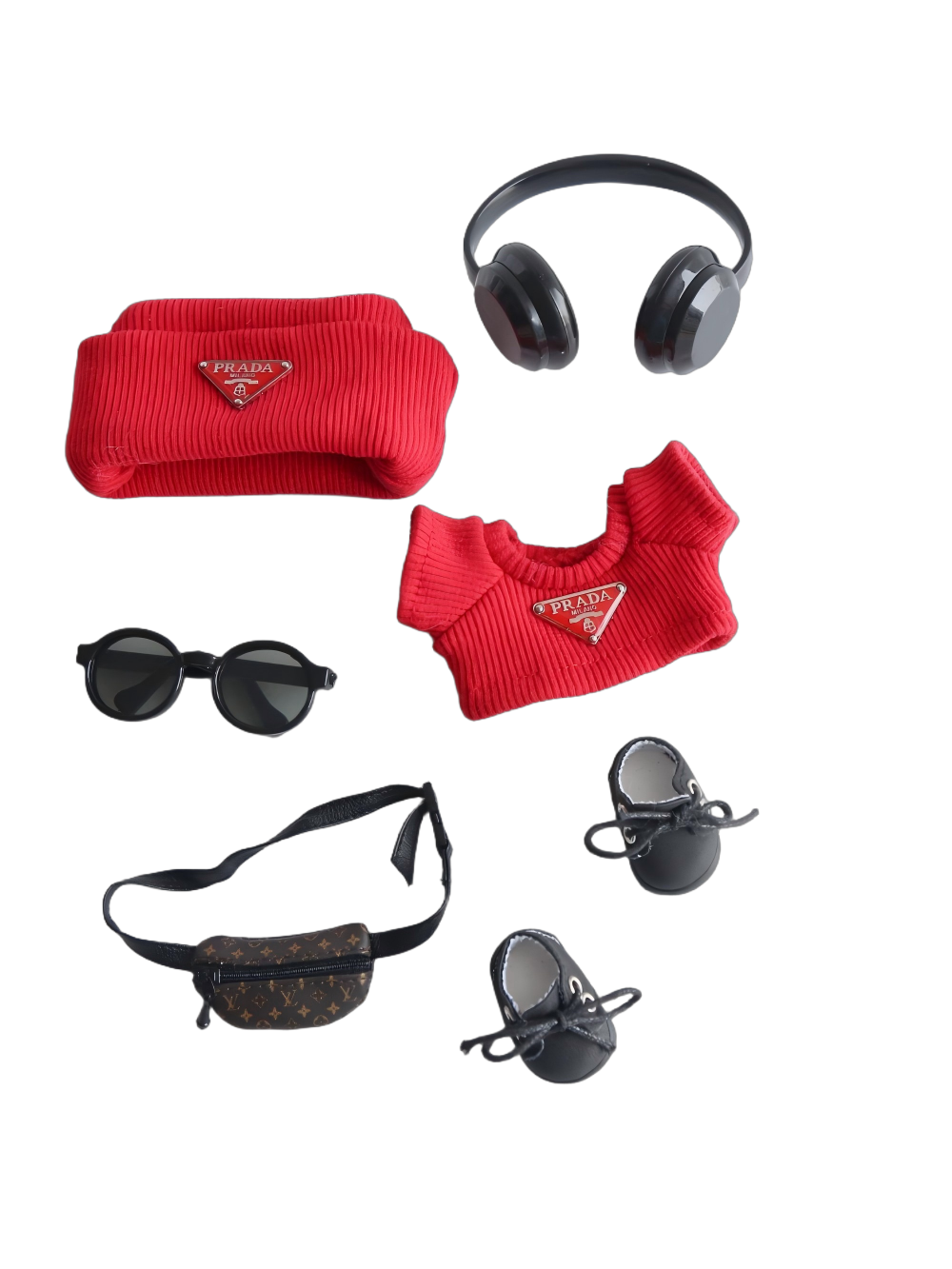 Labubu Prada - Inspired Red Cute - Trendy Set