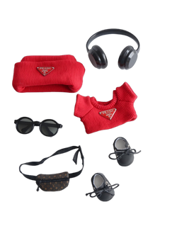 Labubu Prada - Inspired Red Cute - Trendy Set
